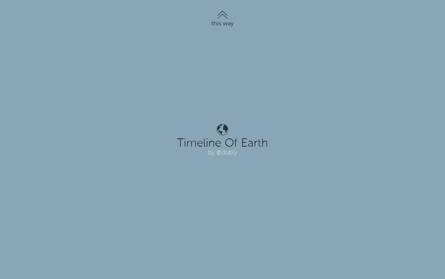 Timeline of Earth 页面快照